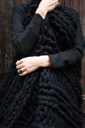  DUPLA CSOMAG - Mega fonal kézi kötéshez - fekete (DS99964611)