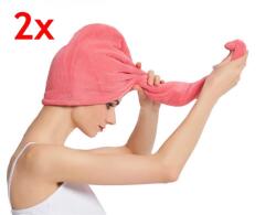  DUPLA CSOMAG - Törölköző a gyorsabb hajszárításra - hajturbán (DS99964714)