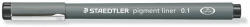 STAEDTLER Tusfilc, 0, 1 mm, STAEDTLER "Pigment Liner 308", fekete