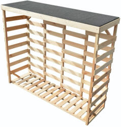 ROJAPLAST Maxi Fából Készült Kültéri Fatároló, 200 cm