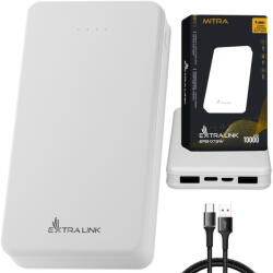 Extralink EPB-078W 10000mAh White | Powerbank | Power bank, USB-C (EX-19577)