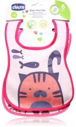 Chicco Easy Meal Bib 6m+ előke Pink 2 db