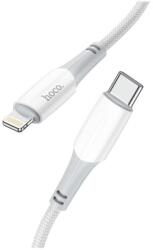 hoco. Cablu Date si Incarcare USB-C - Lightning HOCO X70, 20W, 1m, Alb - evomag