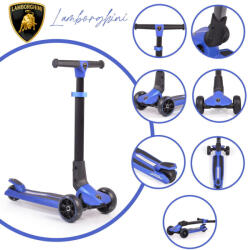 Lamborghini 3 Kerekű Roller - Összecsukható, Világító, Kék