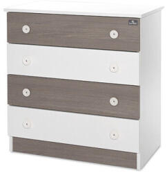 Lorelli Komód - White & amp; Coffee / Fehér & amp; Kávé ÚJ