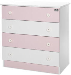 Lorelli Komód - White & amp; Orchid Pink