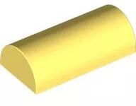 LEGO® 6192c103 - LEGO élénk világos sárga íves tetejű bütyök nélküli kocka 2 x 4 méretű (6192c103)