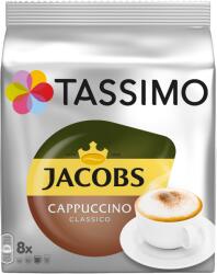TASSIMO Jacobs Tassimo Cappuccino kávékapszula, 8 db x 190 ml, 8 speciális kávékapszula + 8 tejkapszula, 260 g
