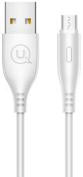 USAMS SJ268USB02 USB-A apa - Micro USB apa 2.0 Adat és töltőkábel - Fehér (1m) (SJ268USB02) (SJ268USB02)