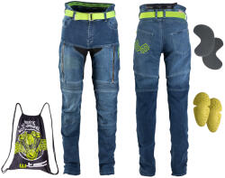 W-TEC Női motoros farmer W-TEC Ekscita kék 28 (17469-28)