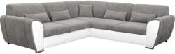 Filex VISEU jobb oldali, L-alakú, ágyneműtartós, ággyá nyitható sarokkanapé, szürke/fehér DELUXE RIGHT (FF0001)