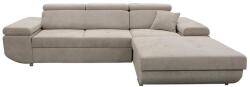 Filex CASTELO L-alakú, jobbos sarokkanapé kihúzható ággyá alakítható funkcióval és tárolóval - szürke MAXIMO NEW (GANS) RIGHT (FF0032)