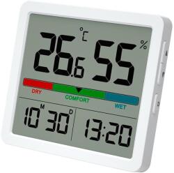 Winner Group - Digitális hőmérő LCD kijelzővel és páratartalom mérő 2xCR2032 fehér WINMETEVNITR (WN0081)