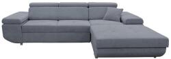 Filex CASTELO jobb oldali, kihúzható L-alakú sarokkanapé tárolóval, sötétszürke MAXIMO NEW (GANS) RIGHT (FF0034)