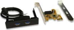 Exsys 2x belső USB 3.0 port bővítő kártya PCIe OEM (EX-11099-2) (EX-11099-2) (EX-11099-2)