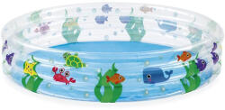 Bestway Deep Dive 3 Felfújható Gyermekmedence 152x30cm (51004) - Színes és Strapabíró Pancsoló Kicsiknek, Könnyen Felállítható Kerti Medence