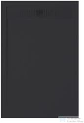 Zenon EVOLUTION SLATE 80x200 cm-es zuhanytálca palakő hatású felülettel, Negro EVSL80200NE (EVSL80200NE)