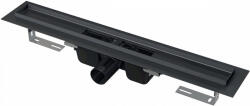 Alcadrain Alca / AlcaDRAIN / AlcaPLAST APZ1BLACK Zuhanyfolyóka peremmel perforált rácsokhoz, fekete-matt/ feket-matt/ black, APZ1BLACK-850 8595580512507