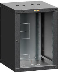Conteg Fali rack 19" - RQN-18-60/60, fekete (RQN-18-60/60)