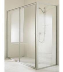 HÜPPE alpha zuhanyajtó tolós 120 cm plexi/fehér (AL2020.055. 264) (AL2020.055.264)