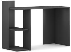 BIM Furniture Íróasztal Könyvespolccal Antracit Szürke Színben PACO