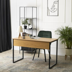 WIPMEB Biurko ROSS 120 cm Dąb złoty/Czarny