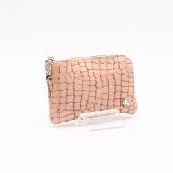 Lewitzky barackvirág lakk krokkómintás egy cipzáras swarovski köves kulcstartó