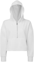 TriDri® Hanorac damă cu glugă și fermoar 1/2 - Albă | S/M (TR077-1000407296)