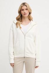 Calvin Klein pamut melegítőfelső bézs, sima, kapucnis, LV044C211G - bézs L