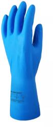 Coverguard 5560 kék vegyszerálló gumikesztyű , 32CM/0, 22 MM 9. méret L