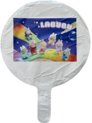 Personalizabil Balon rotund alb personalizabil Labubu 24 cm