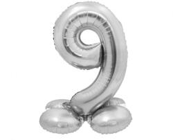 Godan Talpas számos lufi 28" (72cm) fólia szám, számjegy, 9 levegővel tölthető, ezüst (LUFI316599)