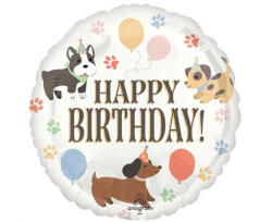 anagram Szülinapi fólia lufi 18" 45cm Happy Birthday (LUFI883868)