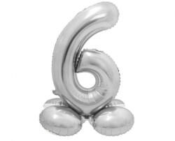 Godan Talpas számos lufi 28" (72cm) fólia szám, számjegy, 6 levegővel tölthető, ezüst (LUFI277540)