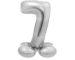 Godan Talpas számos lufi 28" (72cm) fólia szám, számjegy, 7 csak levegővel tölthető, Ezüst (LUFI972689)