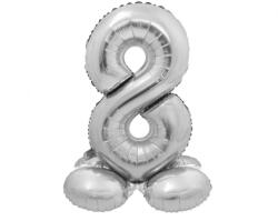 Godan Talpas számos lufi 28" (72cm) fólia szám, számjegy, 8 levegővel tölthető, ezüst (LUFI535864)