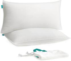 SONGMICS Párna 40 x 80 cm 2 db-os készlet, párna tárolótáskával, felhőfehér (TBP001W02)