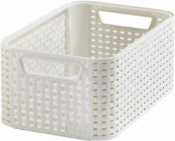Keter Rattan hatású kosár, 6l, törtfehér, CURVER "Style S (CSCR7B) - bestoffice
