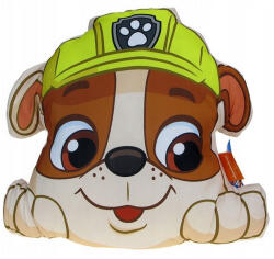 Carbotex Mancs Őrjárat Rubble formapárna, díszpárna 40x37 cm Velúr (CBX201062PAW) - kidsfashion