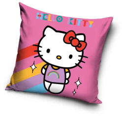 Carbotex Hello Kitty Rainbow párna, díszpárna 40x40 cm Velúr (CBX235019HK)