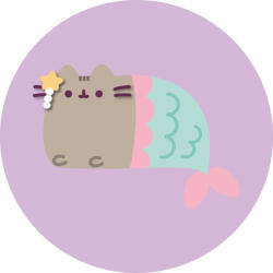 Carbotex Pusheen Mermaid formapárna, díszpárna 40 cm Velúr (CBX235032PTC)