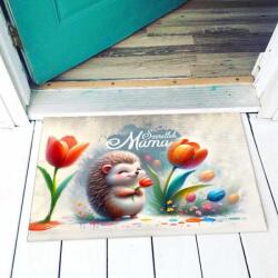  Lábtörlő - Szeretlek Mama - Süni - Ajándék Nagymamának (NA064)