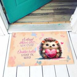  Lábtörlő - Mama - Sünike szívvel - Ajándék Nagymamának (NA066)