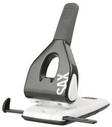 ICO Lyukasztó, nagyteljesítményű, kétlyukú, 65 lap, SAX "Design 618", fekete (1480) - bestoffice