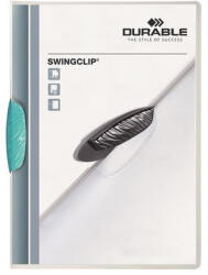 DURABLE Gyorsfűző, klipes, A4, DURABLE "Swingclip® 30", világoskék (226014) - bestoffice
