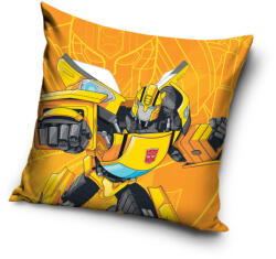 Carbotex Transformers Bumblebee párnahuzat 40x40 cm Velúr (CBX248005TRA)