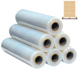 BESTOFFICE Sztreccsfólia, raklap fólia 1, 6 kg 0, 5m széles - 6 tekercs/karton - RAKLAPOS (RYL_FF1250G_R350G_A1600G_WP)