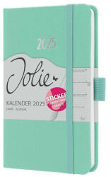 Sigel Naptár, A6, heti, 2025, kemény boritó, SIGEL "Jolie", mentazöld (SIJ5408) - bestoffice