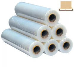 BESTOFFICE Sztreccsfólia, raklap fólia 1, 45 kg 0, 5m széles - 6 tekercs/karton - FÉL RAKLAPOS (RYL_FF1250G_R200G_A1450G_HP)