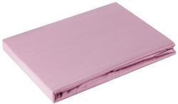 Takoy Cearceaf neted fără elastic 180x210 cm din bumbac satinat, culoare roz 125 g/m2 NOVA
